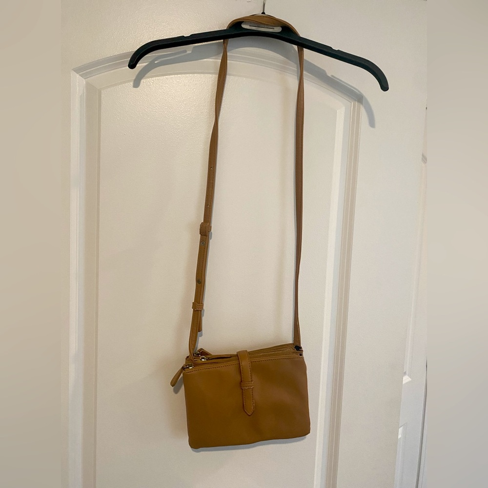 Tan Light Brown Crossbody Shoulder Bag purse